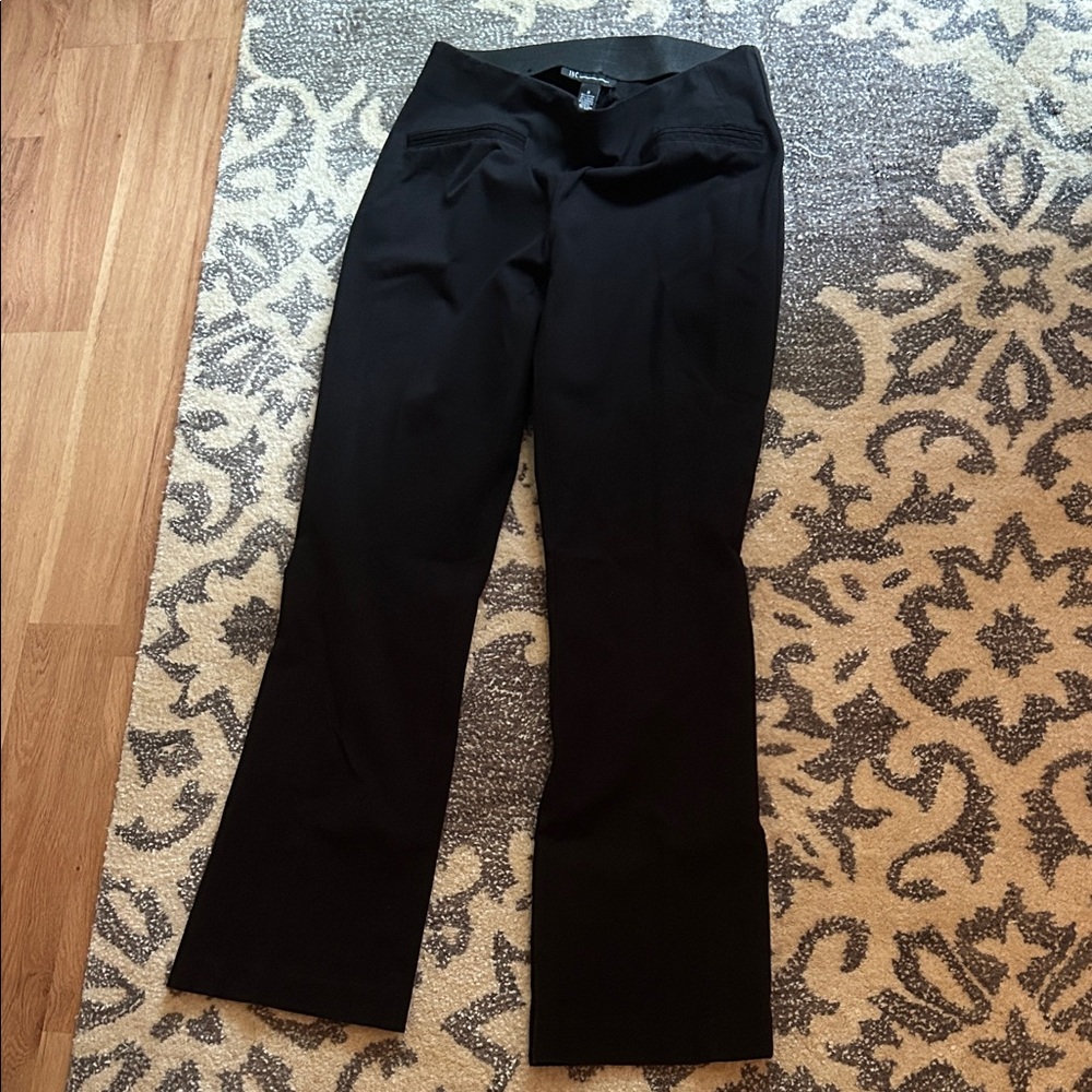 INC International Concepts Black Flare Pants